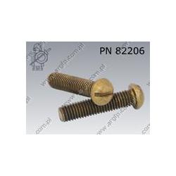 Machine screw  C-FT M 6×25-brass   DIN 7985