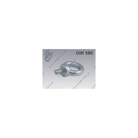 Lifting eye bolt  M30-C15 zinc plated  DIN 580