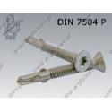 Self drilling screw with wings  Tx 5,5×50  fl Zn  DIN 7504 P