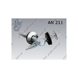 Farmer screw with EPDM washer  ST 4,8×80  zinc  AN 211