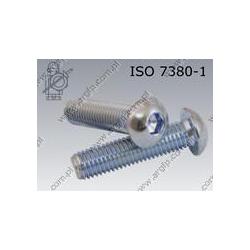 Hexagon socket button head screw  FT M 5×10-010.9 zinc plated  ISO 7380-1