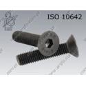 Hex socket CSK head screw  FT M24×70-010.9   DIN 7991