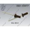 Blind rivet dome head  3,2× 8-AL/St RAL 8014   ISO 15977