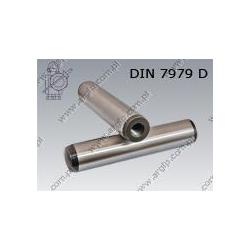 Parallel pin with int. thread  10m6×80    DIN 7979 D