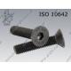 Hex socket CSK head screw  FT M10×12-010.9   ISO 10642