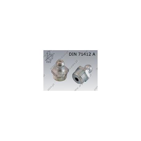 Grease nipple (180)  M 6×1  zinc plated  DIN 71412 A