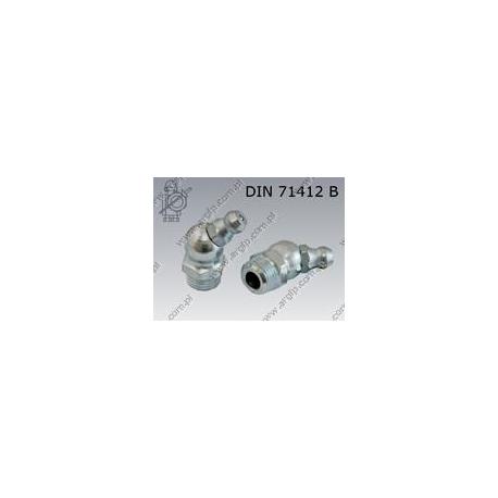 Grease nipple (45)  M 8× 1  zinc plated  DIN 71412 B