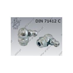 Grease nipple (90)  M 6×1  zinc plated  DIN 71412 C