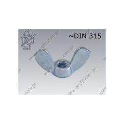 Wing nut  M 6  zinc plated  ~DIN 315