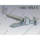 Self tapping screw hex hd with serration  ST 6,3×25  zinc plated  ~ISO 7053