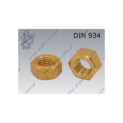 Hexagon nut  M 4-brass   DIN 934