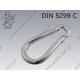 Snap hook  80×8  zinc plated  ~DIN 5299 C