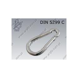 Snap hook  80×8  zinc plated  ~DIN 5299 C