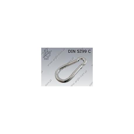 Snap hook  80×8  zinc plated  ~DIN 5299 C