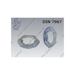 Self-locking nut  M 8  zinc plated  DIN 7967