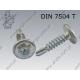 Self drilling screw, wafer head  H ST 4,2×25  zinc plated  DIN 7504 T