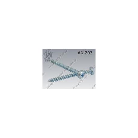 Pan head chipboard screw  Pz 3×20  zinc plated  AN 203