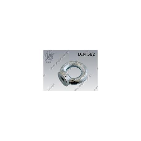 Lifting eye nut  M16-C15 zinc plated  DIN 582