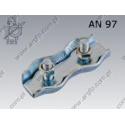 Wire rope clip  double 3  zinc plated  AN 97