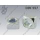 Square nut  M 8-5 zinc plated  DIN 557