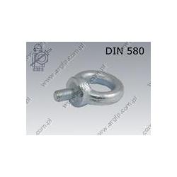 Lifting eye bolt  M10-C15 zinc plated  DIN 580