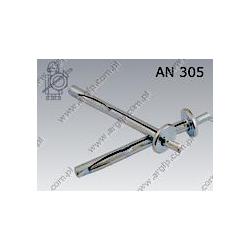 Safety nail  6×65  zinc plated  AN 305