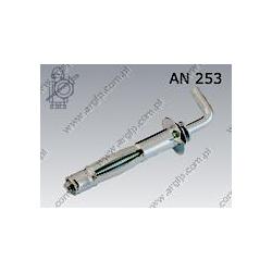 Molly anchor  with square h. M 4×38(8-15)  zinc plated  AN 253
