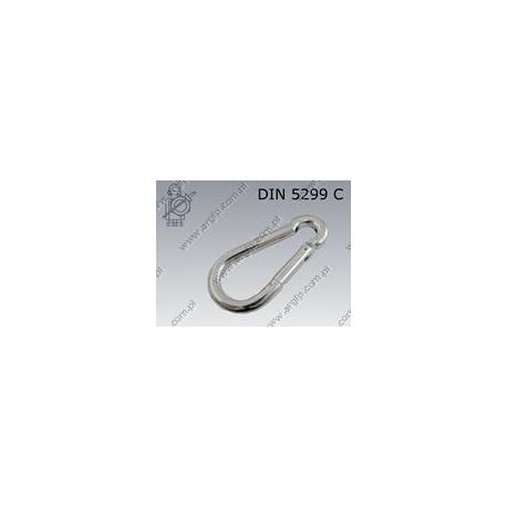 Snap hook  100×10  zinc plated  ~DIN 5299 C