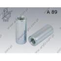 Round nut adaptors  M 8-M10  zinc plated  AN 89