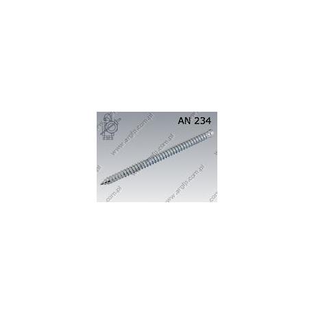 Window frame screw  walec 7,5×152  zinc plated  AN 234