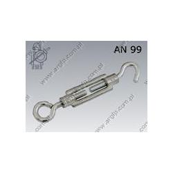 Turnbuckle  h-e M 8×70  zinc plated  AN 99