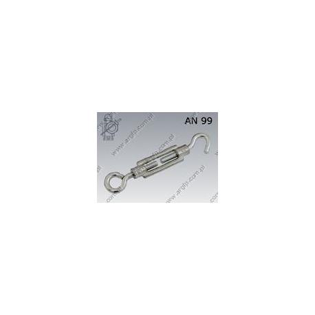 Turnbuckle  h-e M 8×70  zinc plated  AN 99