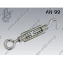 Turnbuckle  h-e M 8×70  zinc plated  AN 99 per 10