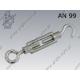 Turnbuckle  h-e M 5×50  zinc plated  AN 99