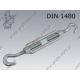 Turnbuckle open type  h-h M 6  zinc plated  DIN 1480 per 10