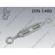 Turnbuckle open type  e-e M 8  zinc plated  DIN 1480