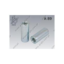 Round nut adaptors  M10-M12  zinc plated  AN 89