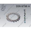 External serrated washer  10,5(M10)  zinc plated  DIN 6798 A