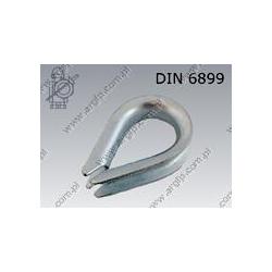 Thimble  28  zinc plated  DIN 6899 B
