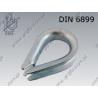 Thimble  28  zinc plated  DIN 6899 B