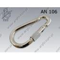 Snap hook with nut  80×8-A4   AN 106 per 5