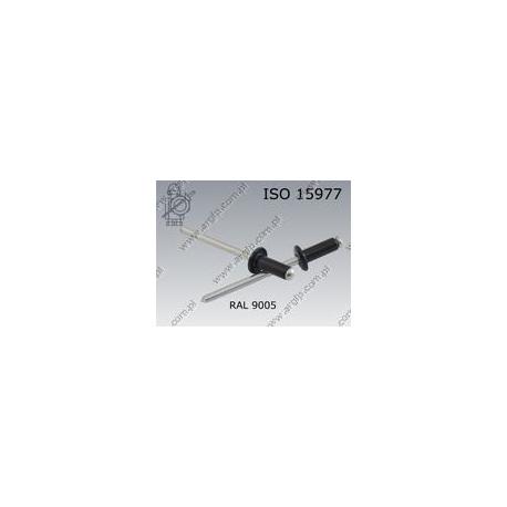 Blind rivet dome head  4× 8-AL/St RAL 9005   ISO 15977