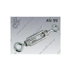 Turnbuckle  e-e M 5×50  zinc plated  AN 99