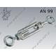 Turnbuckle  e-e M 5×50  zinc plated  AN 99