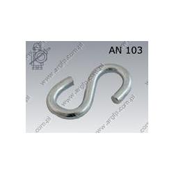 S-hook  5×45(0,08t)  zinc plated  AN 103