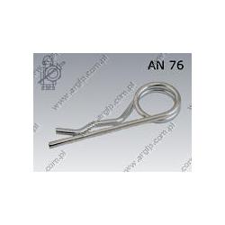 Spring pin double type  5  zinc plated  AN 76