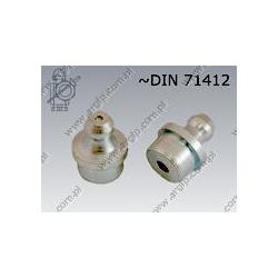 Grease nipple with plain shank (180)  6  zinc plated  ~DIN 71412 A