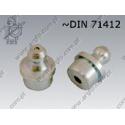 Grease nipple with plain shank (180)  6  zinc plated  ~DIN 71412 A