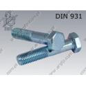 Hex bolt  M20×90-5.6 zinc plated  DIN 931