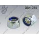 Self-Locking hex nut  M48×3-8 zinc plated  DIN 985